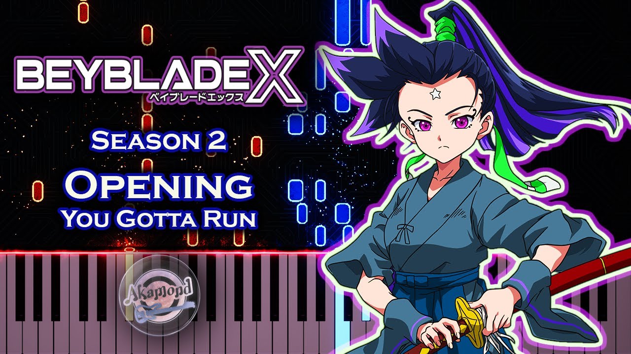 Beyblade X Season 2 Opening Piano Cover - Beyblade X OP 2 You Gotta Run Piano Tutorial