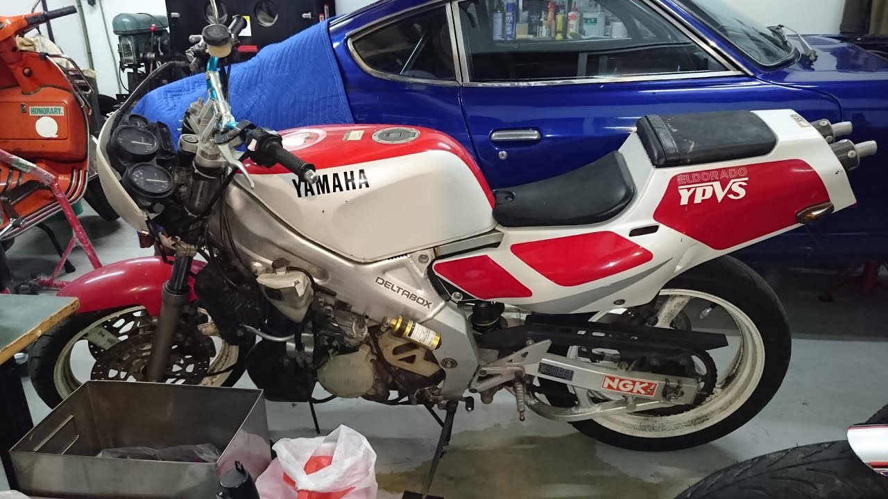 yamaha tzr250 3ma レストア　車体解体編