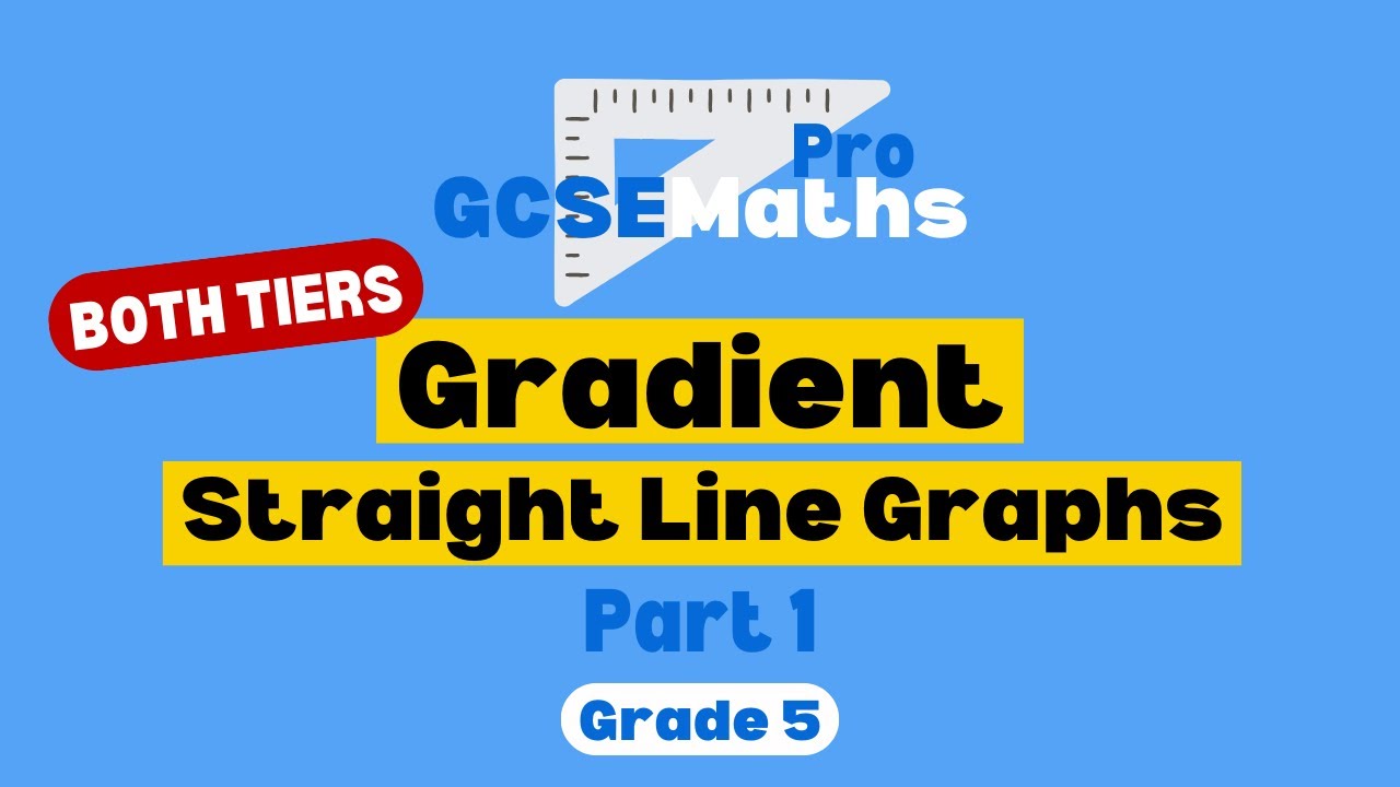 Gradient of Straight Lines | Straight Line Graphs | GCSE Maths Pro