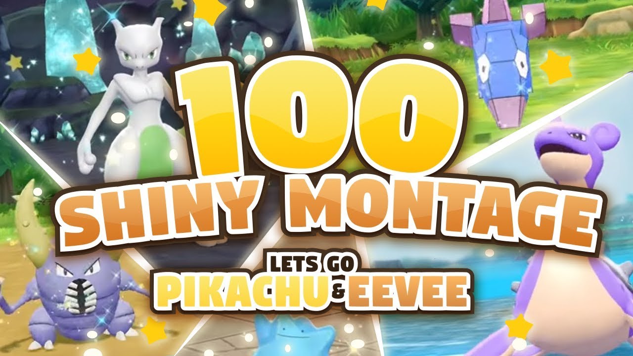 100 EPIC SHINY MONTAGE! Pokemon Let's GO Pikachu and Eevee Epic Shiny Reactions and Funny Moments!