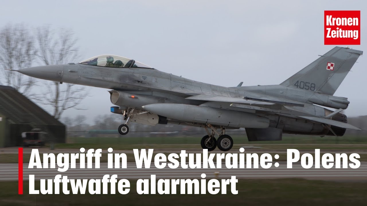 Angriff in Westukraine: Polens Luftwaffe alarmiert | krone.tv NEWS