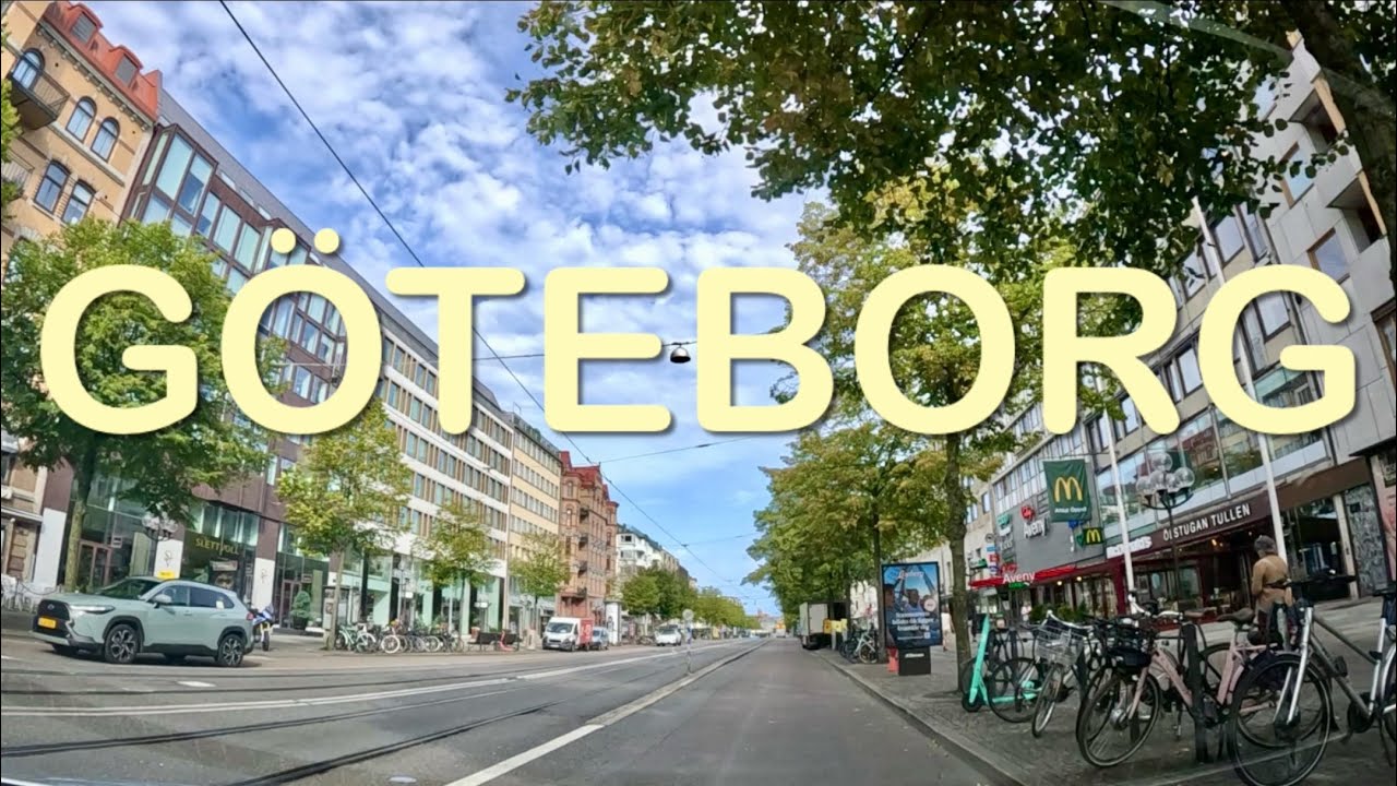 Driving in Göteborg. Sweden