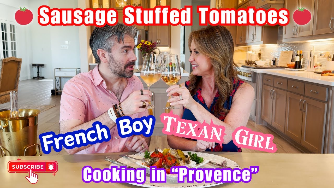 Dinner in Provence: How to make the Authentic French Tomates Farcie recipe - with Fabien and Keisha!
