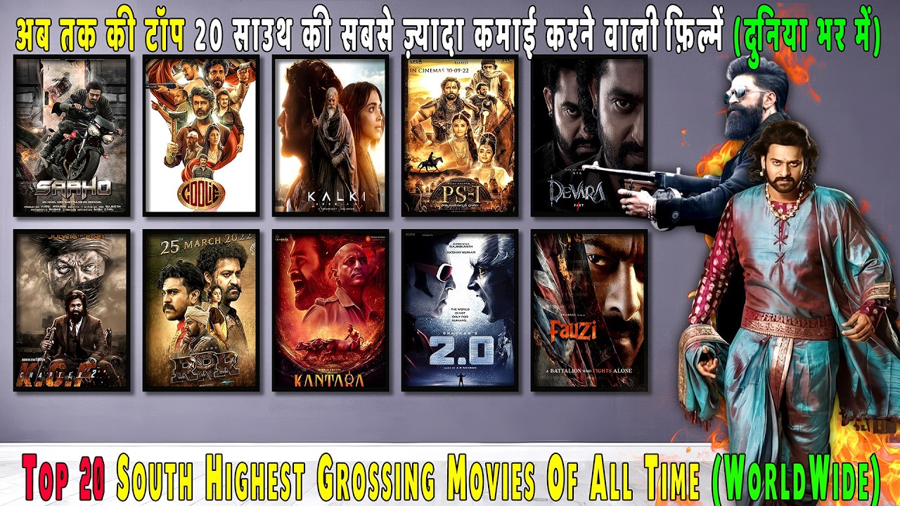 Top 20 South Blockbuster Movies Worldwide Box Office (Till 2026) | South Indian Cinema Biggest Hits💥