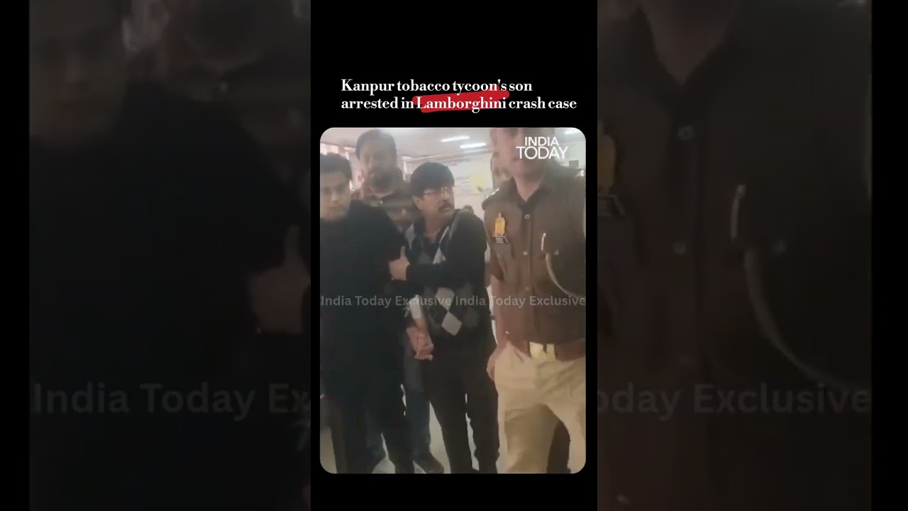 Viral Video: Kanpur tobacco tycoon&rsquo;s son Shivam arrested in Lamborghini crash case
