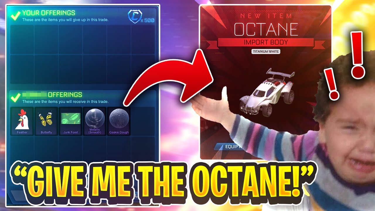 I faked trading up a WHITE OCTANE infront of this trader... [HILARIOUS REACTION]