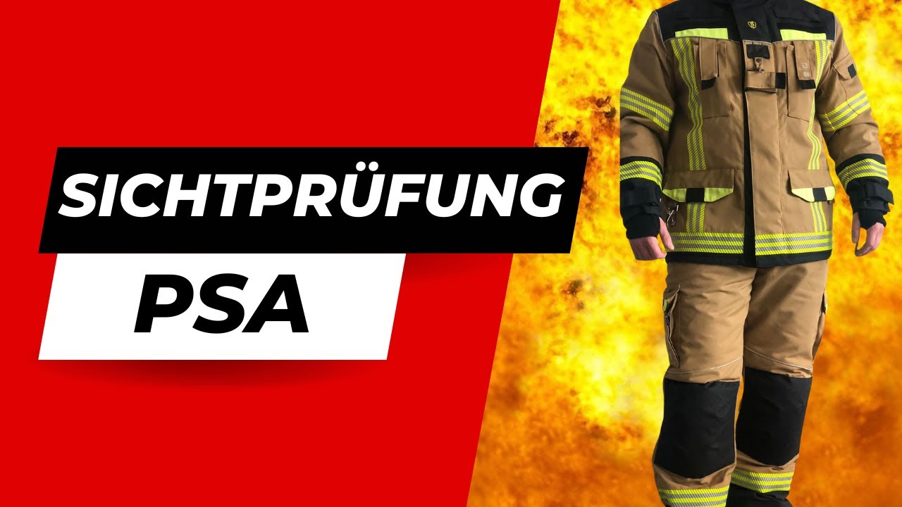 Sichtprüfung bei Feuerwehr - Überbekleidung