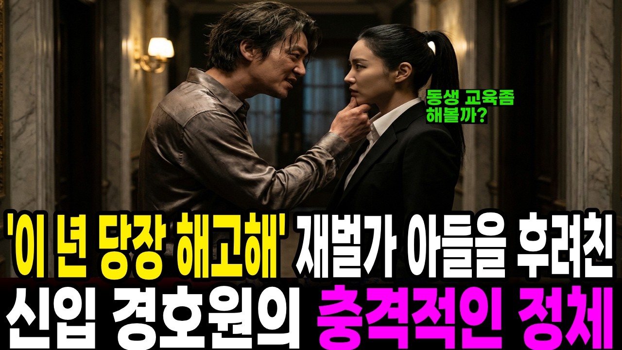 재벌가 아들을 후려친 신입 경호원의 충격적인 정체.