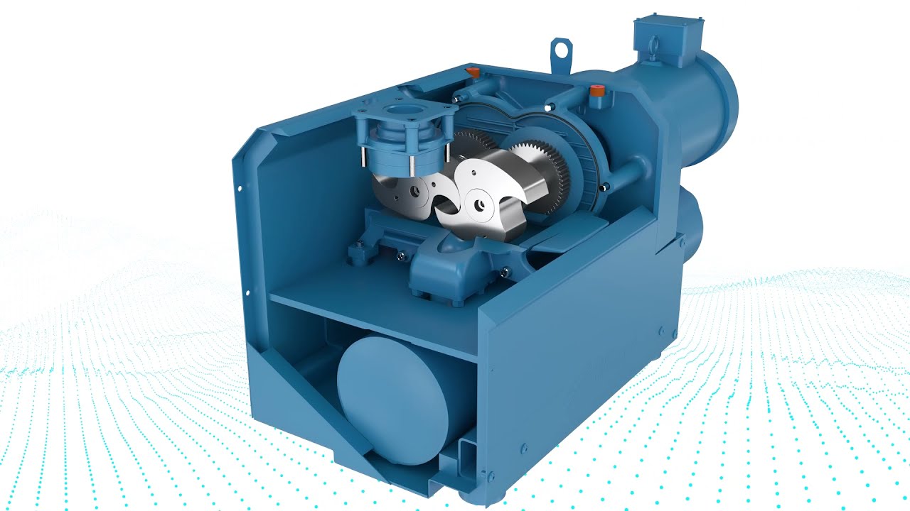 Reduce Maintenance Intervals with Oil-free Compression Kinney KVC Dry Claw Vacuum Pumps