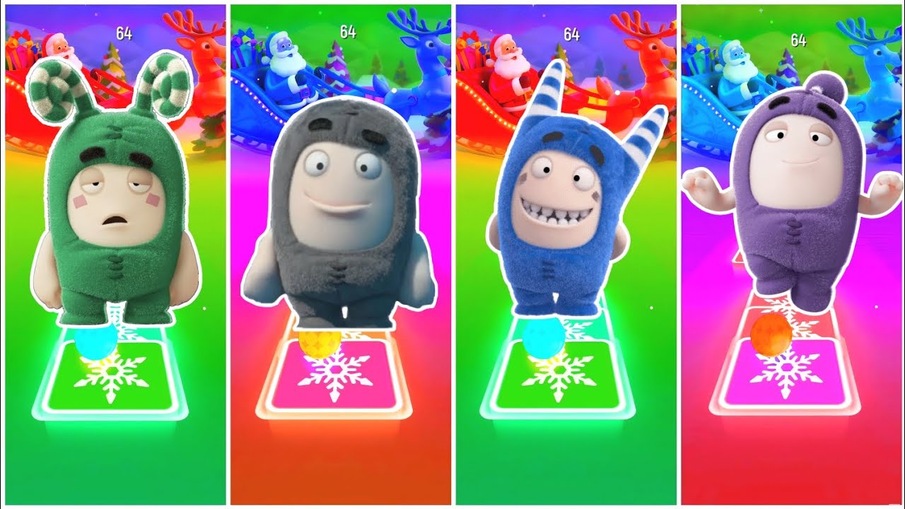 Oddbods Zee Vs Oddbods Food Vs Oddbods Pogo Vs Oddbods Jeff - Tiles Hop Edm Rush🎶