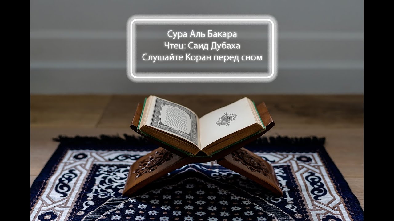 Сура Аль Бакара Красивое Чтение Саид Дубаха
