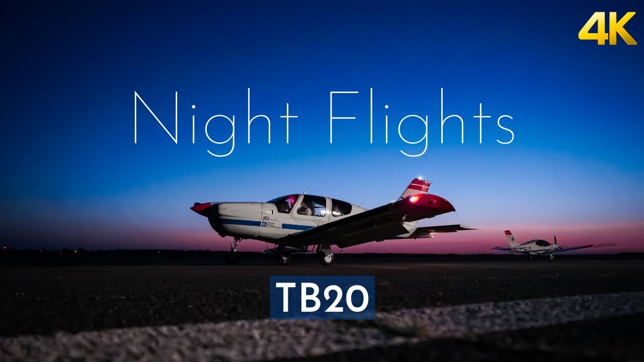 AirFrance Cadets - Night flights in TB20 at ENAC Saint Yan