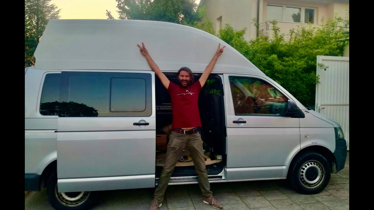 VW-T5  Transporter zum Wohnmobil, ( Teil 1 ) Dachausschnitt für HOCHDACH REIMO ERGOLINE