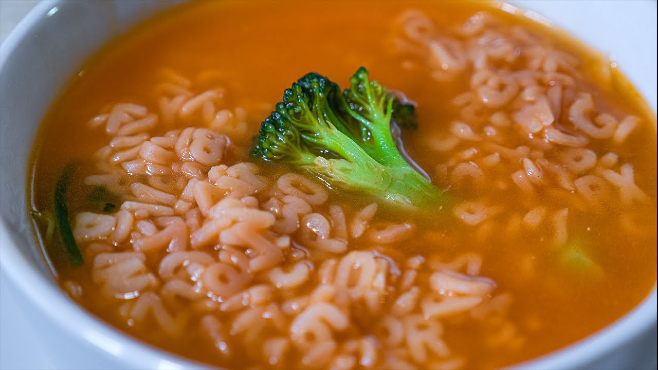 Sopa De Letra Con Verduras | Recetas Mexicanas Faciles
