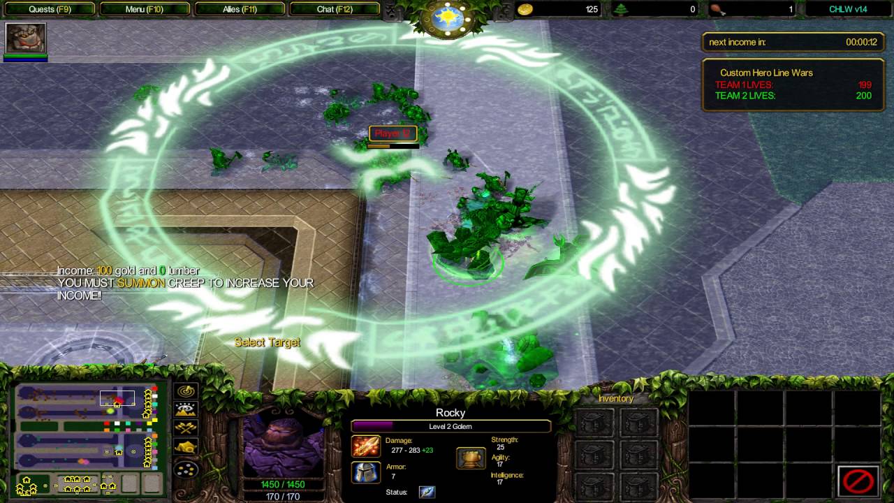 Warcraft 3 TFT - Custom Hero Line Wars AQUA #1