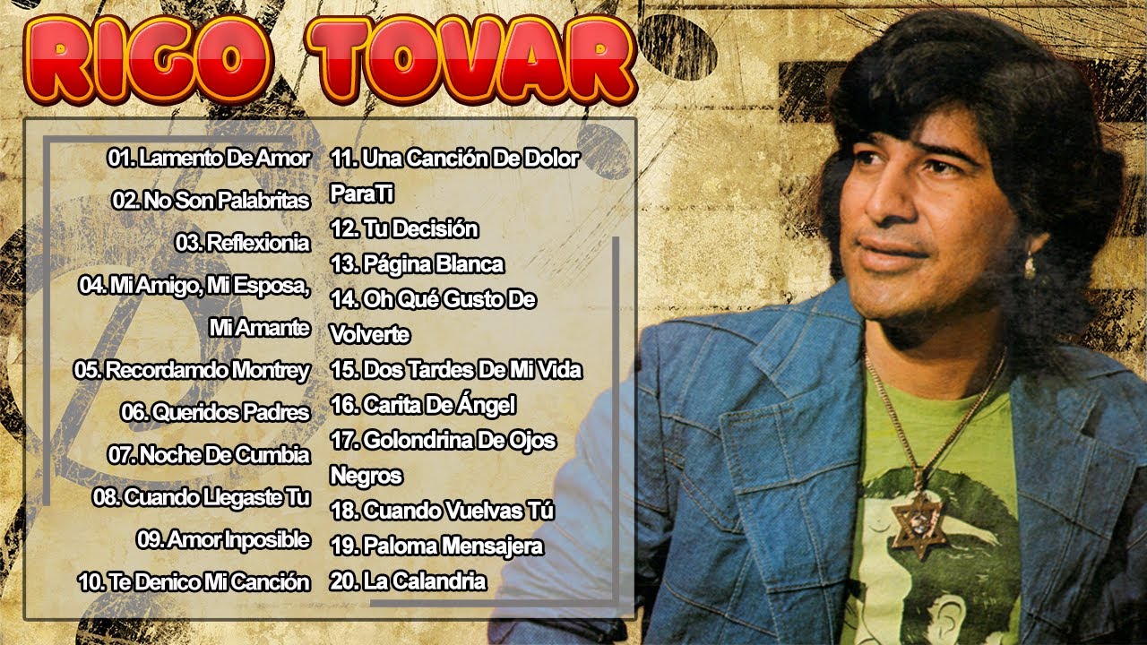 RIGO TOVAR CUMBIAS - 20 ÉXITOS  INOLVIDABLES DE RIGO TOVAR