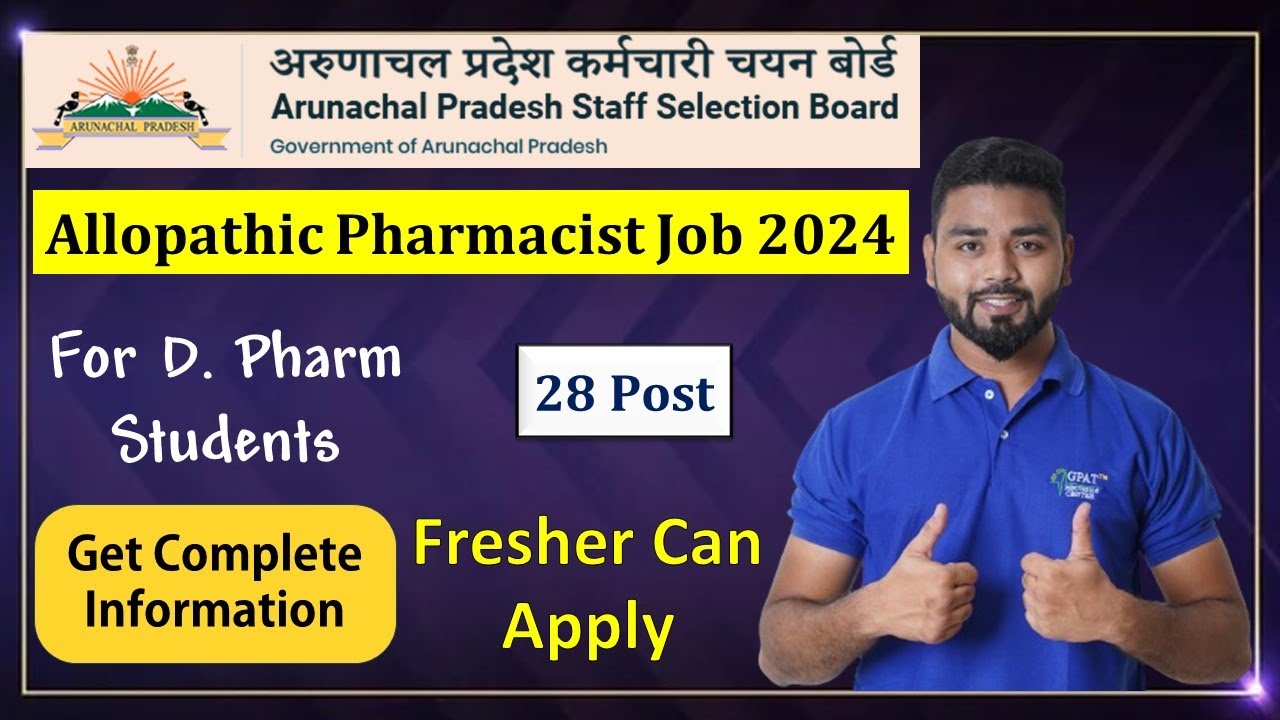 APSSB | Allopathic Pharmacist Job 2024 | 28 Post | Complete Information | Syllabus, Exam, Marks
