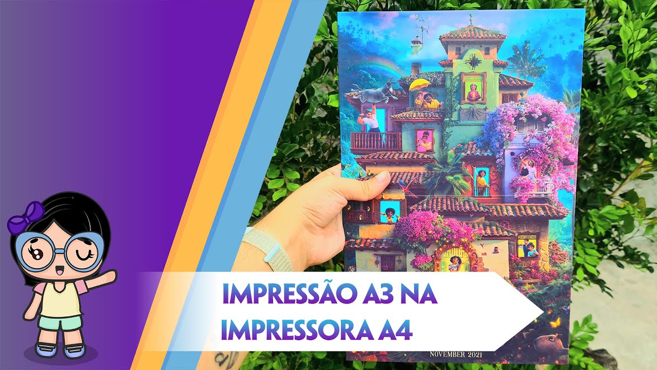 Impressão A3 na impressora A4