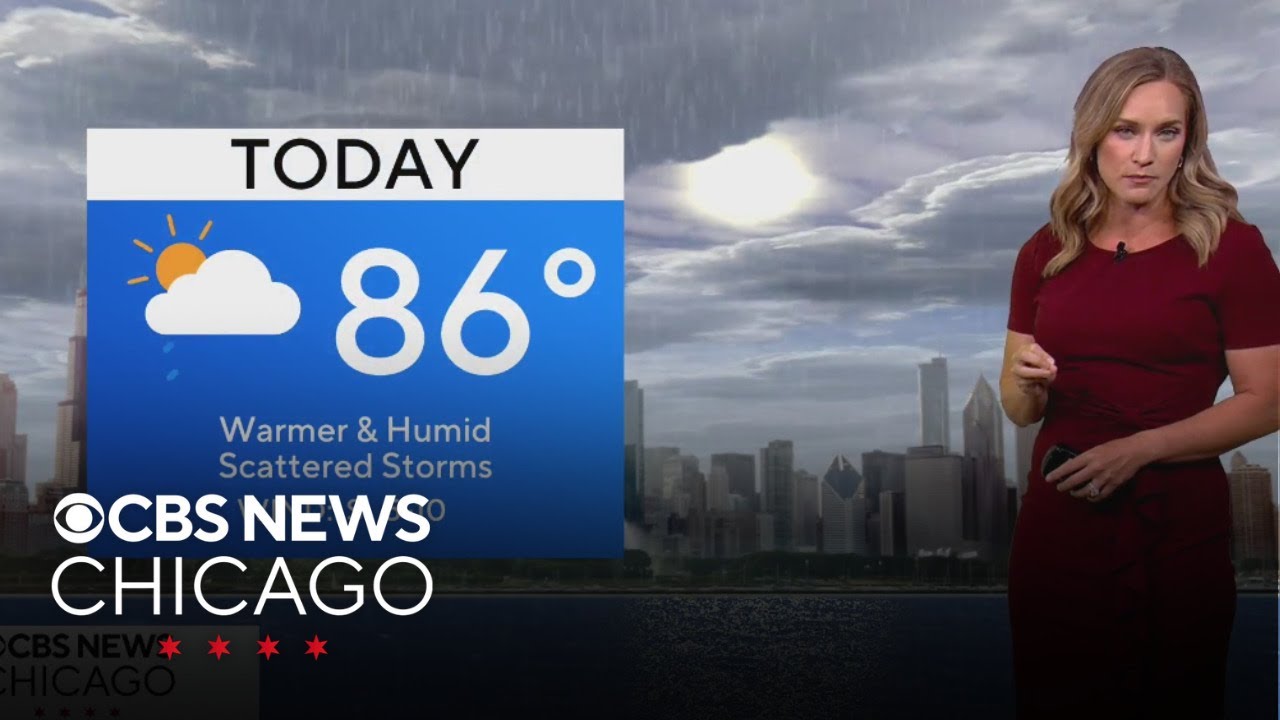 Humid Tuesday in Chicago with scattered storms