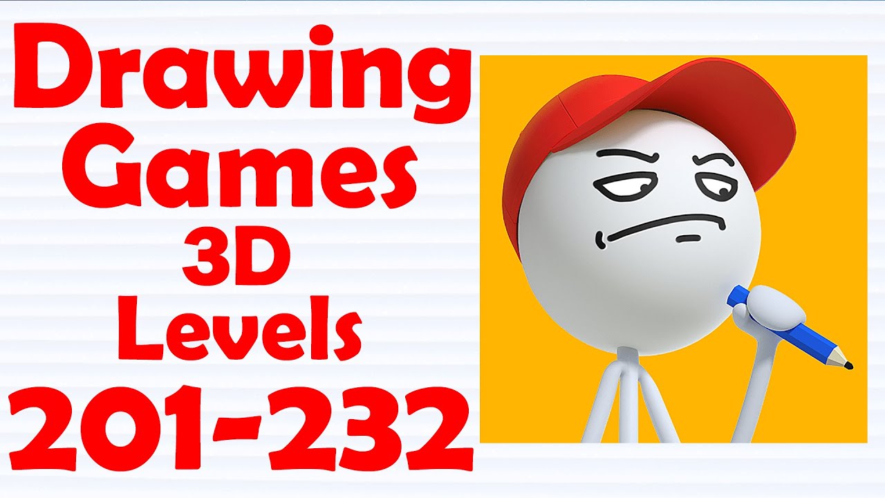 Drawing Games 3D Level 201-232 Gameplay Solution