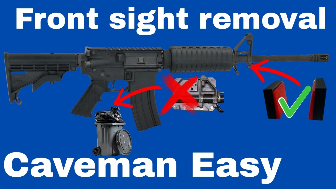 Easy front sight gas block removal