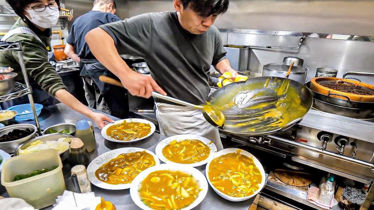信じられない高速鍋さばきを魅せる熟練中華職人！腹パン必至の中華カレーライス｜うどんそば兵庫京都　第５１話〜５５話