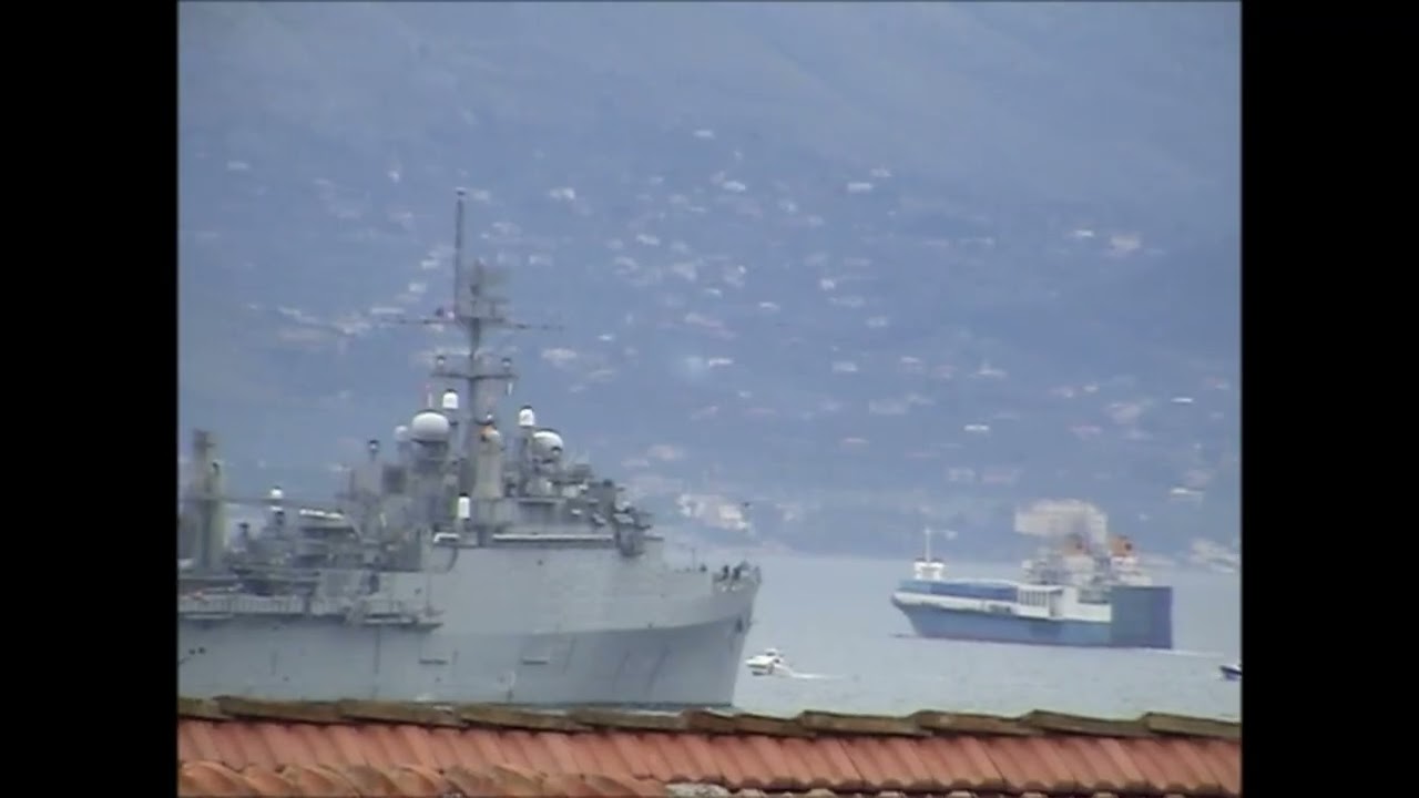 USS La Salle (AGF-3) Departs Gaeta, Italy (2002)