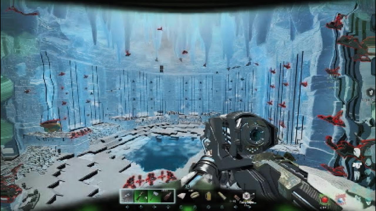 WIPING AxR North ice moonpool and random pvp clip ARK PS5 SMALLTRIBES