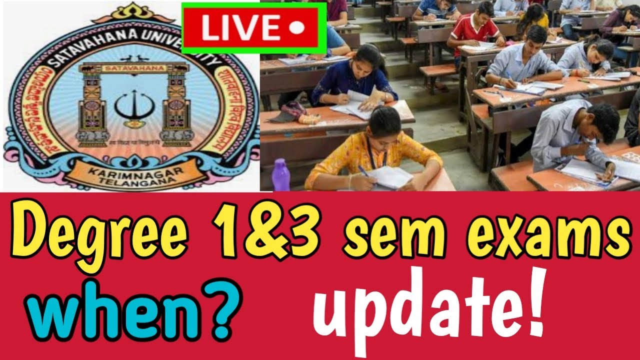 Satavahana university degree exams2022//Degree1&3sem exams//Regular, supply//Updates//Su exams2022//