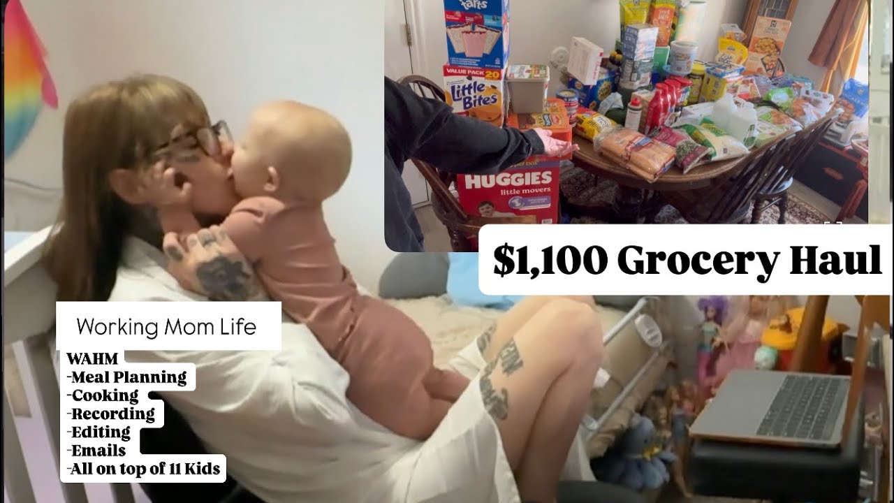 Family Of 13 - Huge Grocery Haul - Work Routine for Busy Mama of 14 (11 home) 🏠 