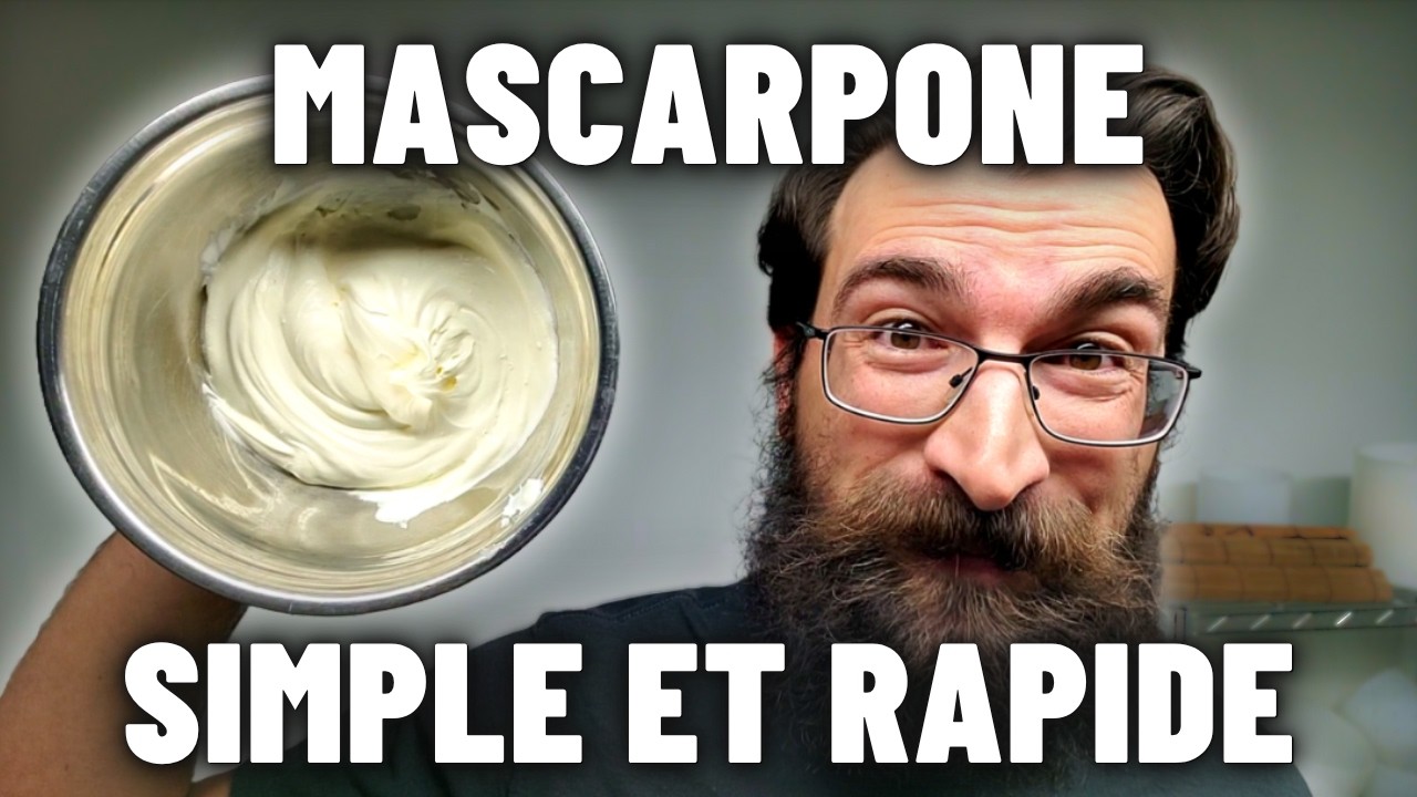 Comment faire fromage MASCARPONE simple et rapide fait maison? (DEUX INGR&Eacute;DIENTS dans la recette)