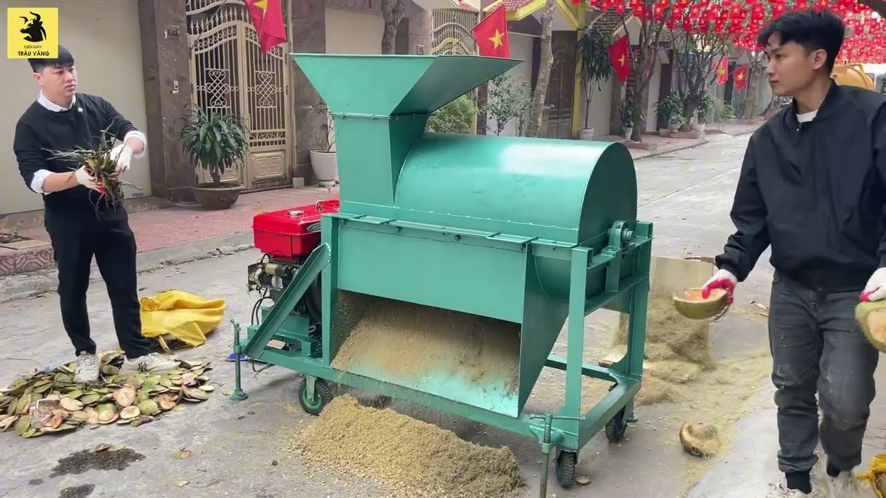 Vận Hành Máy Băm Xơ Dừa XD1200 | LH: 0985.486.138