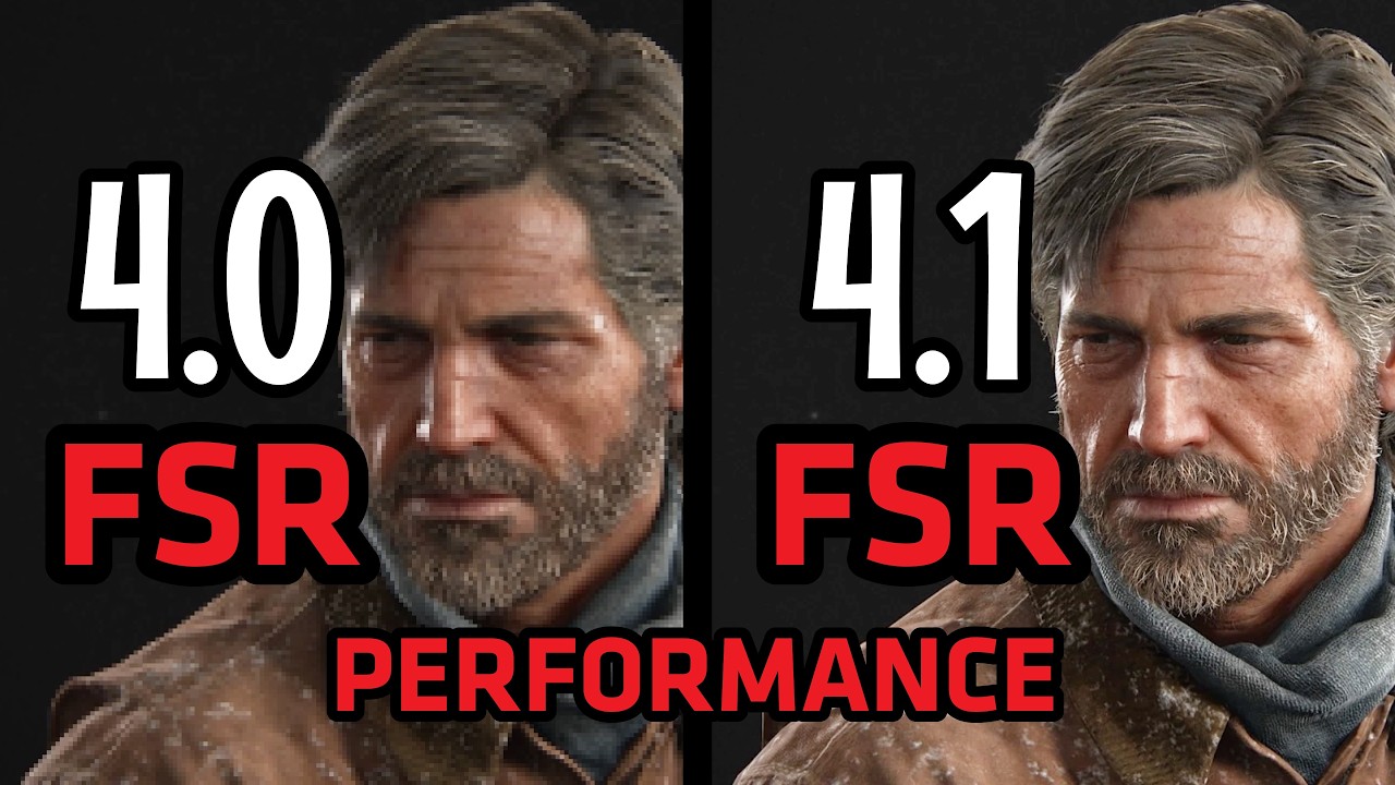 AMD FSR 4.1 vs FSR 4.0 - THE LAST OF US PART II