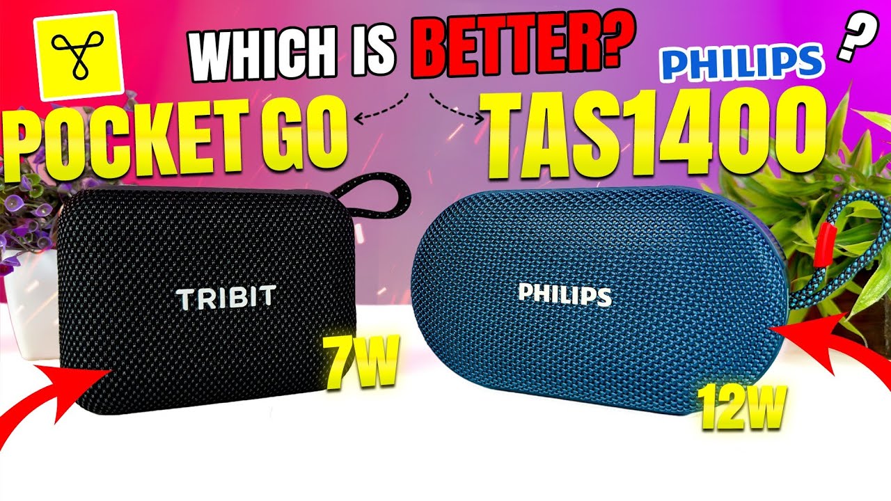 Tribit PocketGo vs Philips TAS1400 | Detail Comparison | Best Bluetooth Speaker Under ₹2000