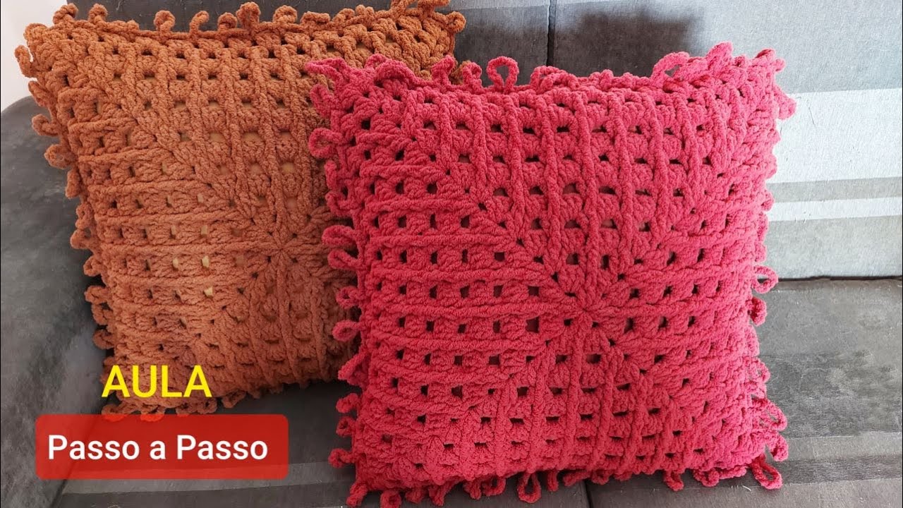 Almofada de Crochê Ternura Passo a Passo  - Prof.Neddy Ghusmam