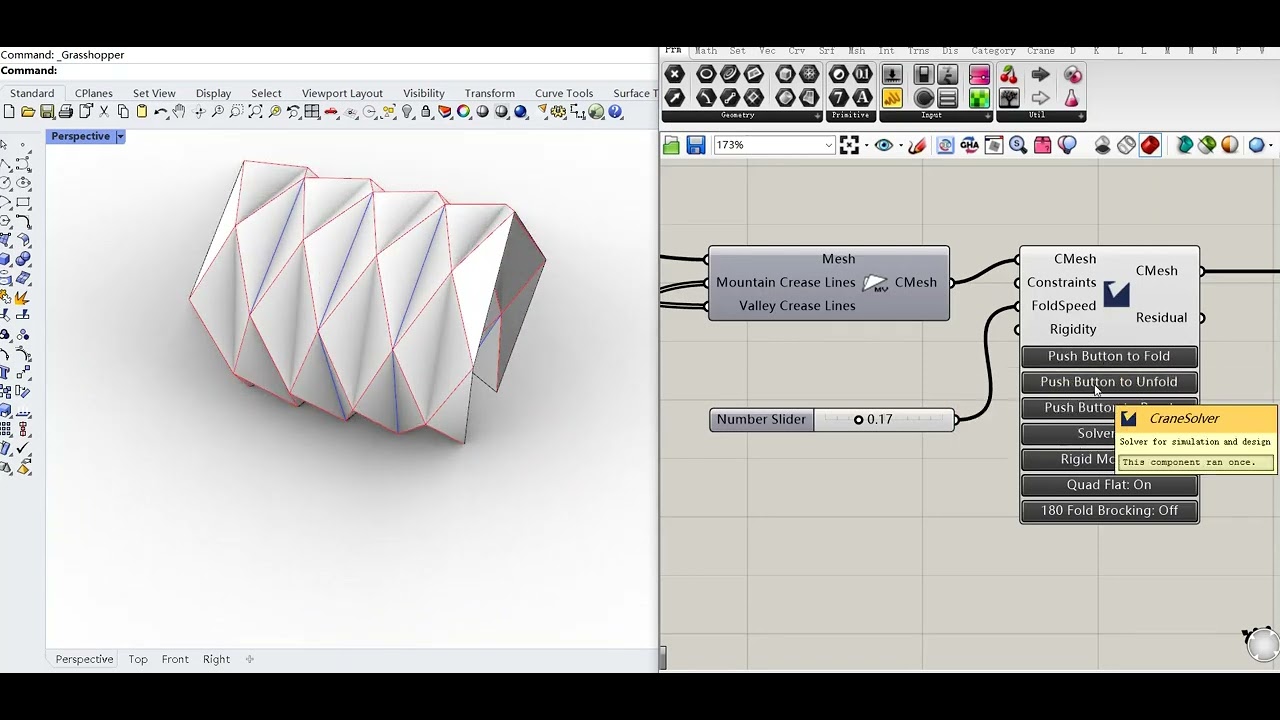 Dynamic Origami Architecture Simulation