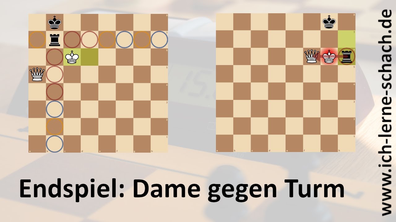 Endspiel: Dame gegen Turm