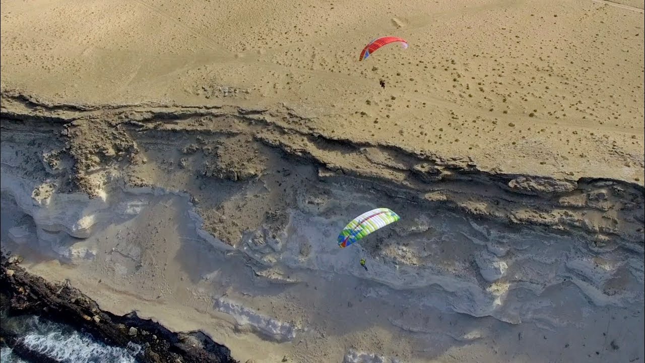 Konvergenz, Gleitschirmfliegen in Fuerteventura