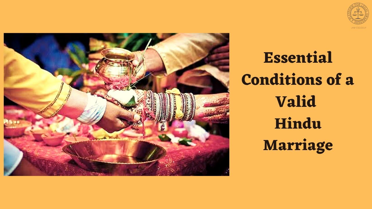 Essential Conditions of a Valid Hindu Marriage