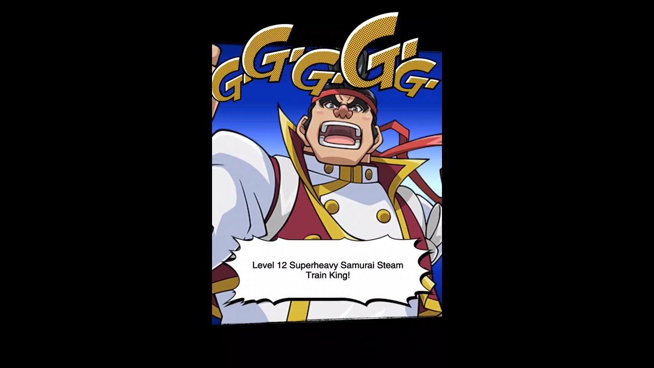 Yugioh Duel Links - Gong Synchro summon Level 12 Superheavy Samurai Steam Train King