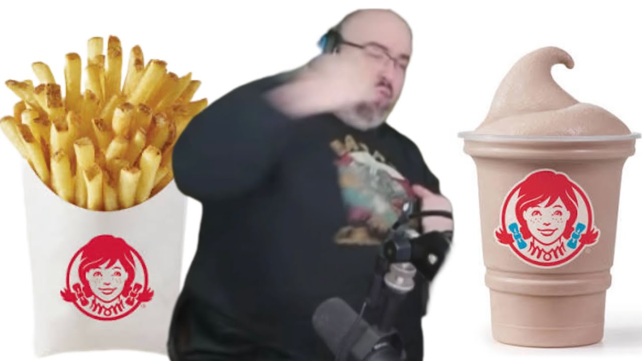 WingsofRedemption макают картофель фри в десерт Frosty от Wendy's.