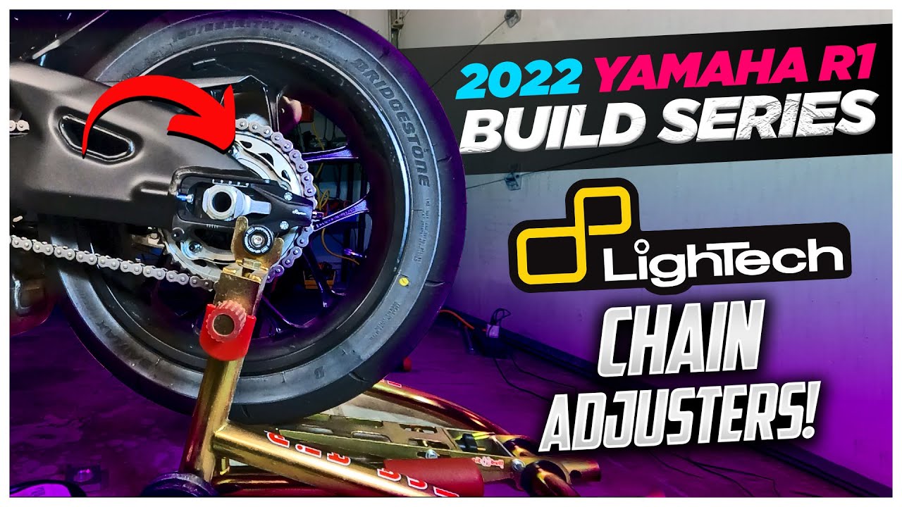 Yamaha R1 LighTech Chain Adjusters Install! You NEED These Chain Adjusters!