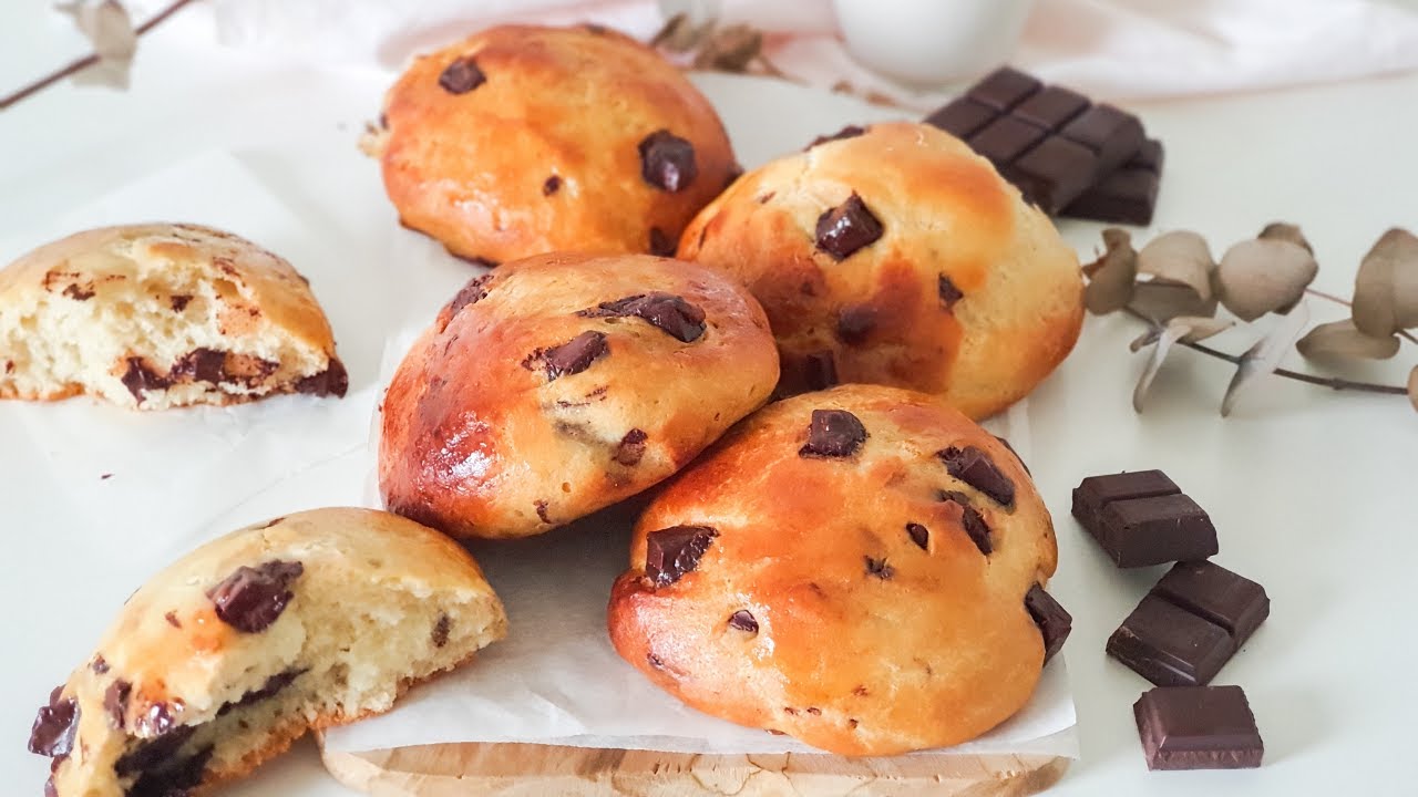 BRIOCHES AUX PEPITES DE CHOCOLAT SANS GLUTEN SANS LACTOSE