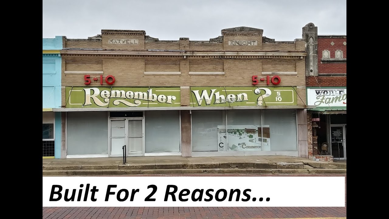 Commerce TX - Why It Exists - History