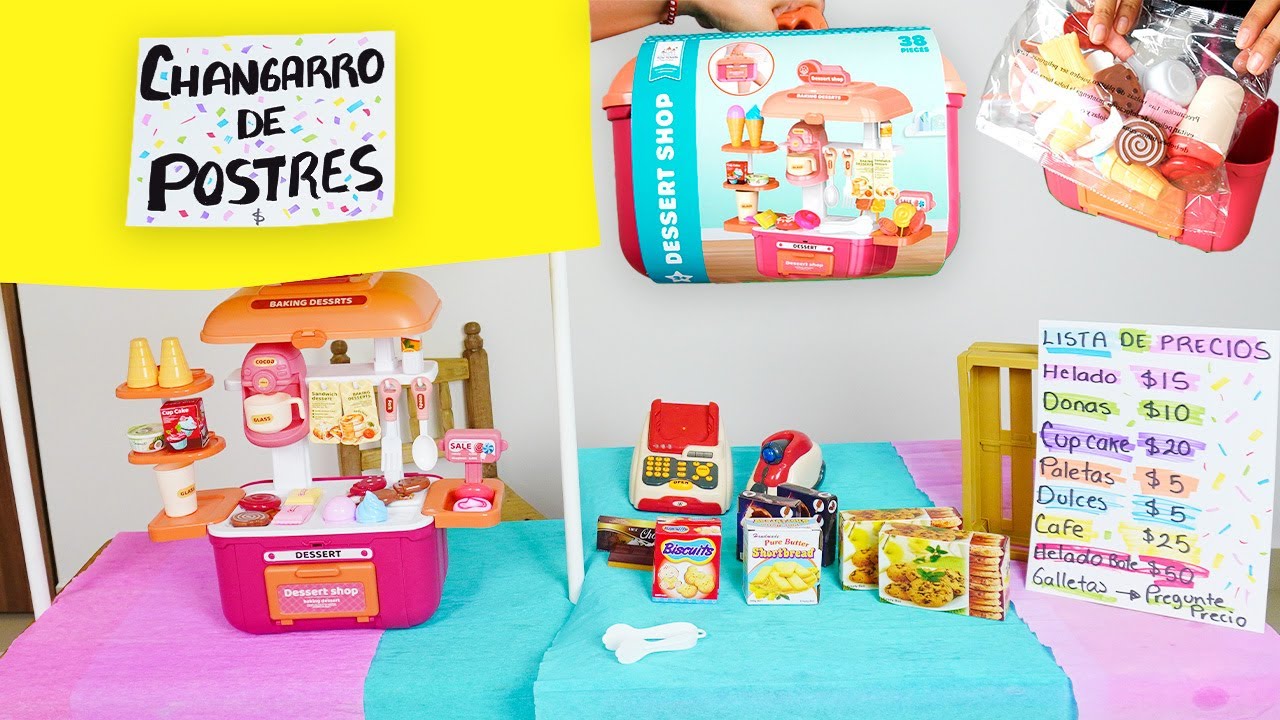 ABRO y CONSTRUYÓ un CHANGARRO de POSTRES🍧🍭🍩Vendo helados, donas y más