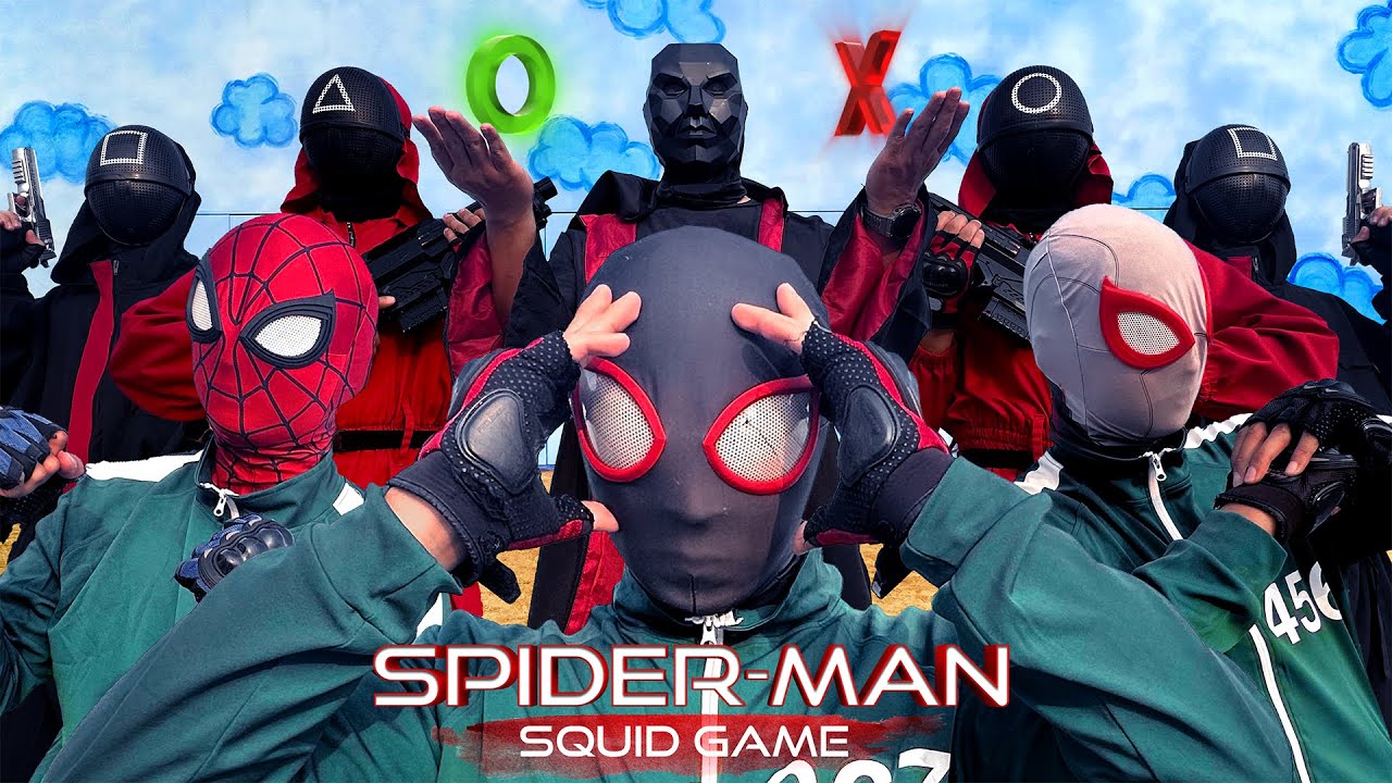 SPIDER-MAN Bros join SQUID GAME Full Story | All Challenges