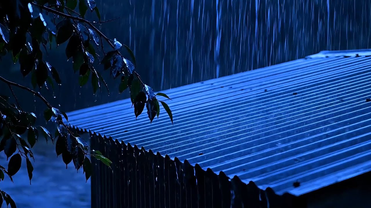 💧 Cozy Roof Rain Ambience — Deep Sleeping Rain Sounds for Rest, Focus & Full Night Calm 🌧