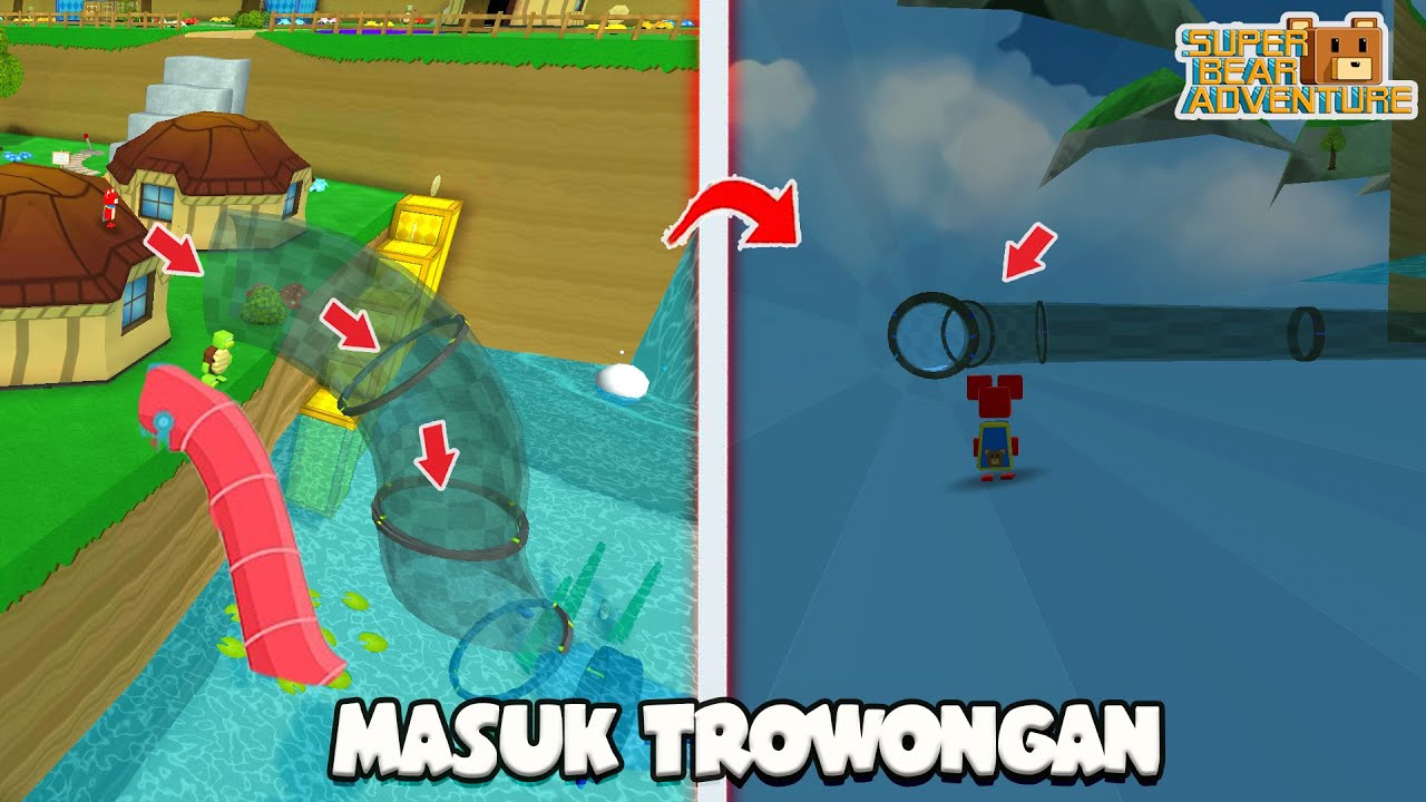 Experiment Trowongan Di Super Bear Adventure ~ Zia Dereza Rizky