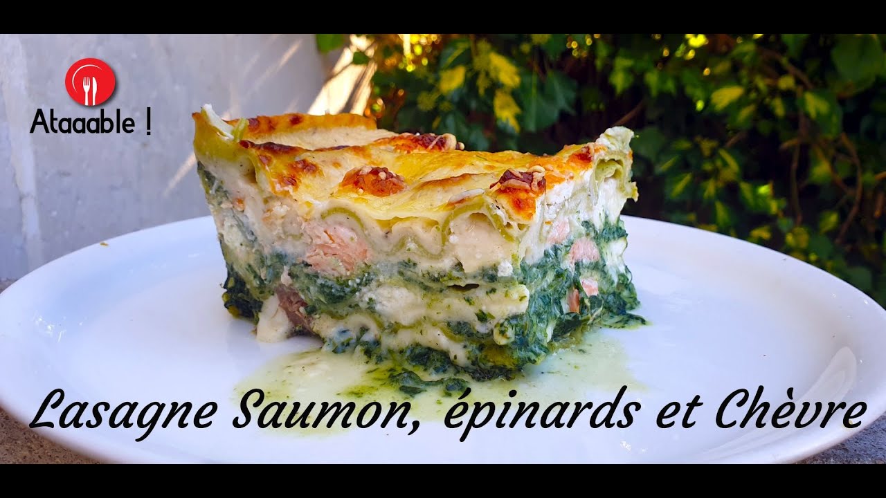 Lasagnes Saumon Épinards et Chèvre