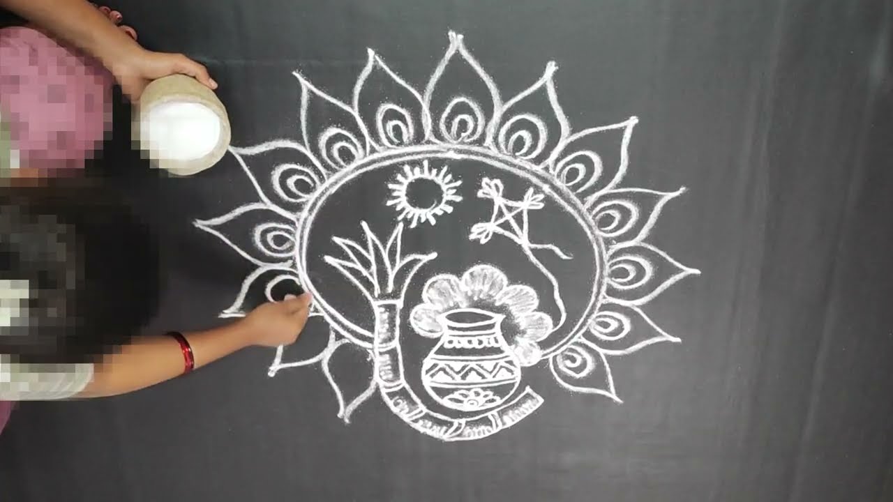 🏵️ನಮ್ಮನೆ ಸಂಕ್ರಾಂತಿ ಹಬ್ಬದ ರಂಗೋಲೆ 🌺 ಹೊಸ ಹೊಸ ರಂಗೋಲಿಗಳು ಬಿಡಿಸುವುದು ಕಲಿಯೋಣ 2027 ವಿಶೇಷ #r_kaliyona 🙏
